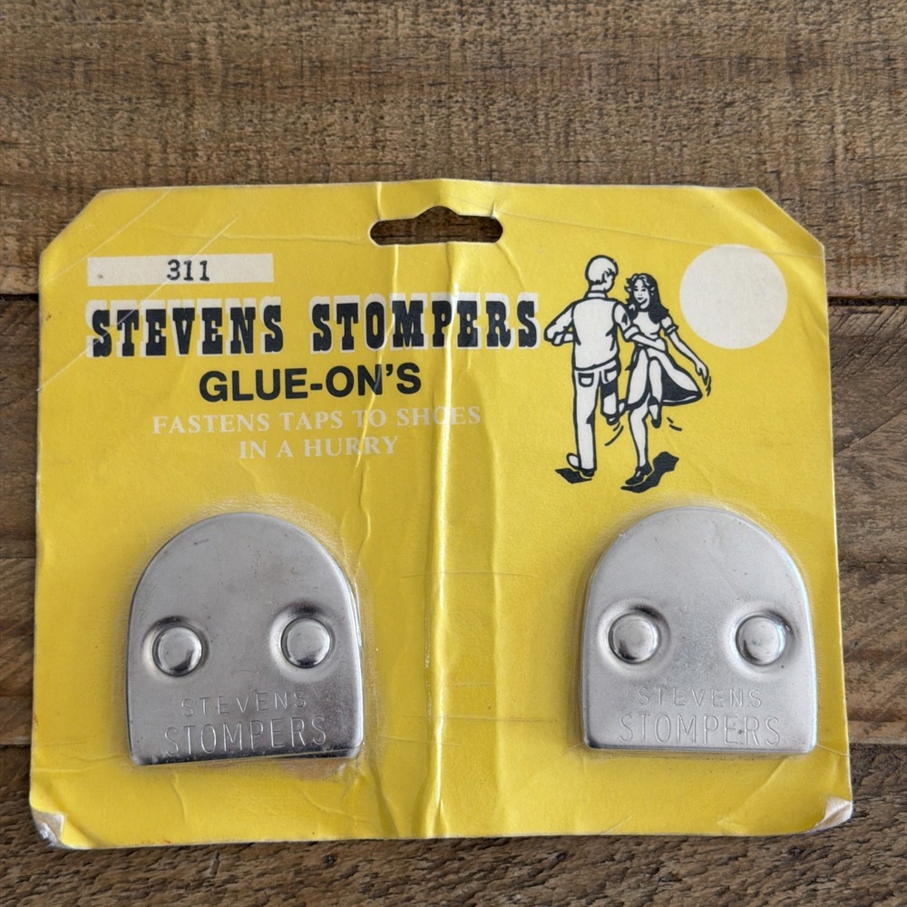 Steven's Glue-On's Clogging 311 Taps Set NEW Vintage